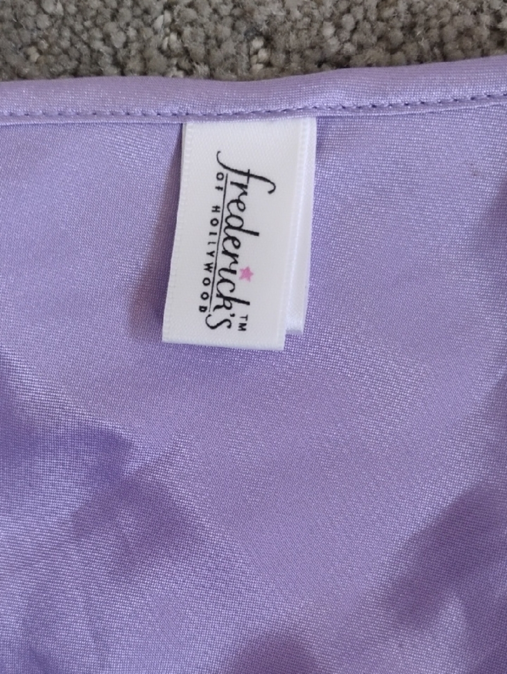 Fredericks of Hollywood Lavender Lingerie String Bottoms.Medium